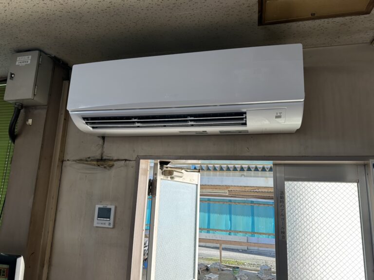 仙台市宮城野区でエアコン工事を実施